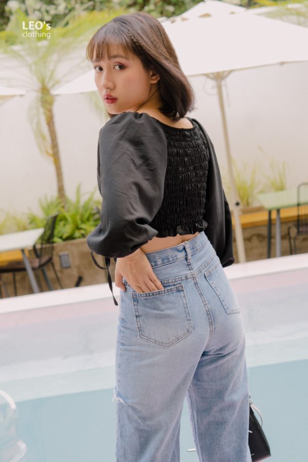 Áo rút dây tay lỡ freesize