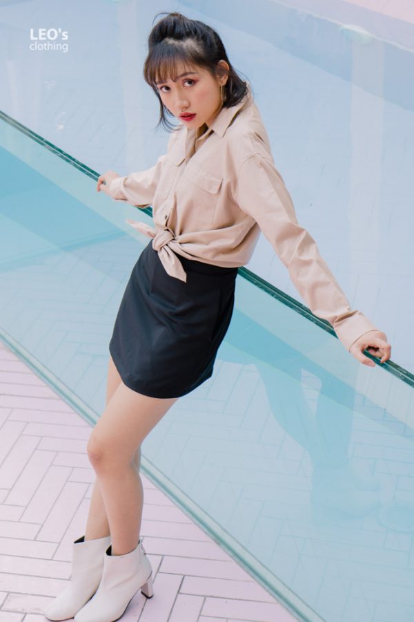 Áo Sơ Mi Hai Túi Đắp Freesize