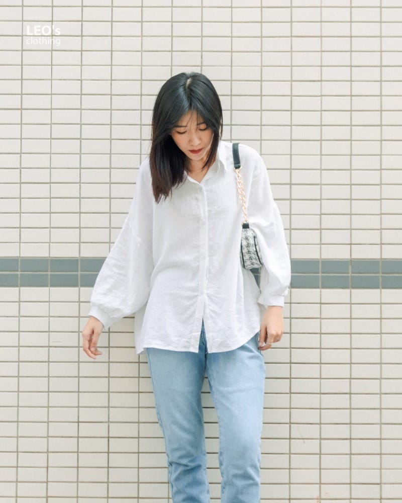 Ao-So-Mi-Tay-Phong-011 Áo Sơ Mi Tay Phồng