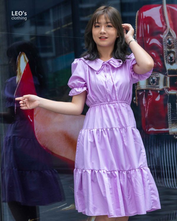 Đầm Cổ Lá Sen LEO's clothing