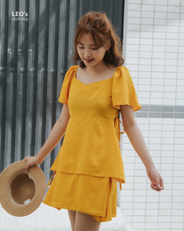 Đầm tầng tay phồng LEO's clothing