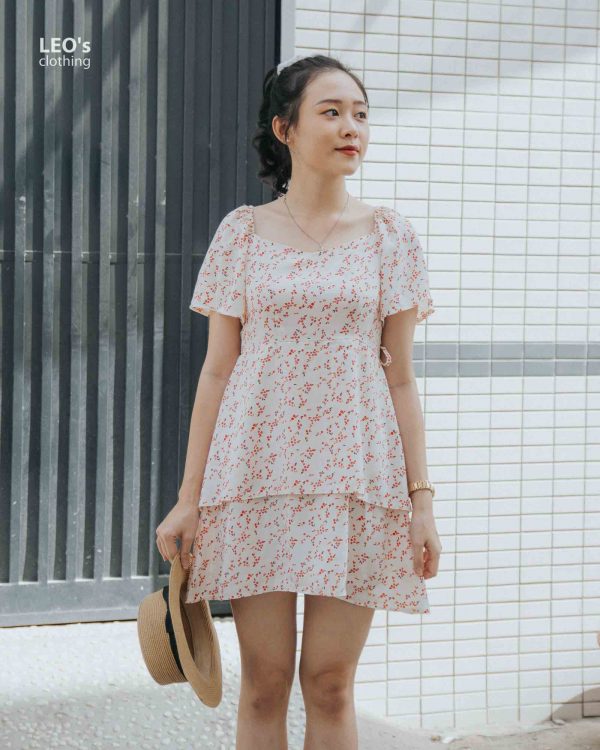 Đầm tầng tay phồng LEO's clothing