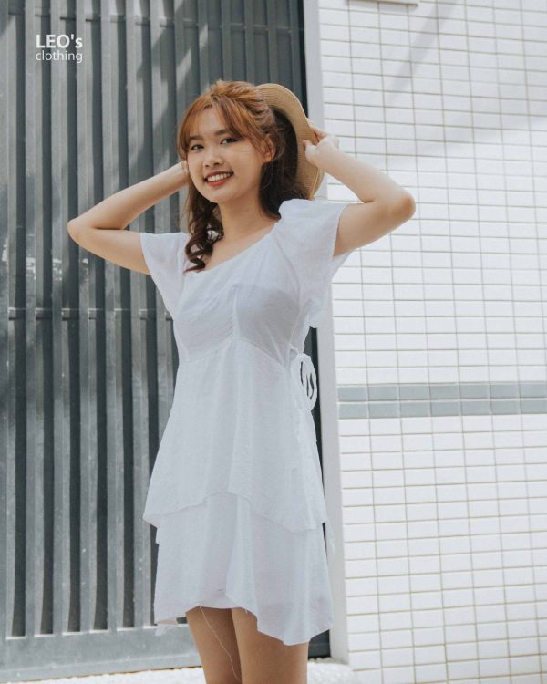Đầm tầng tay phồng LEO's clothing